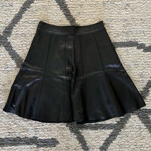 White House Black Market Leather Skirt